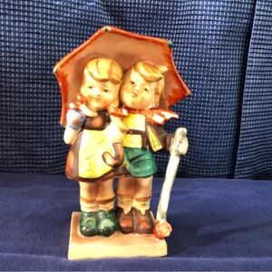Vintage Made in Occupied Japan Children with Umbrella Figurine
